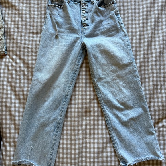 Abercrombie & Fitch Denim Blue Straight Leg Jeans - Picture 1 of 5